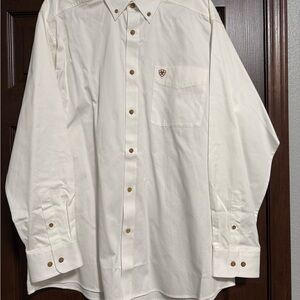 Ariat Men's White Button-Down Shirt